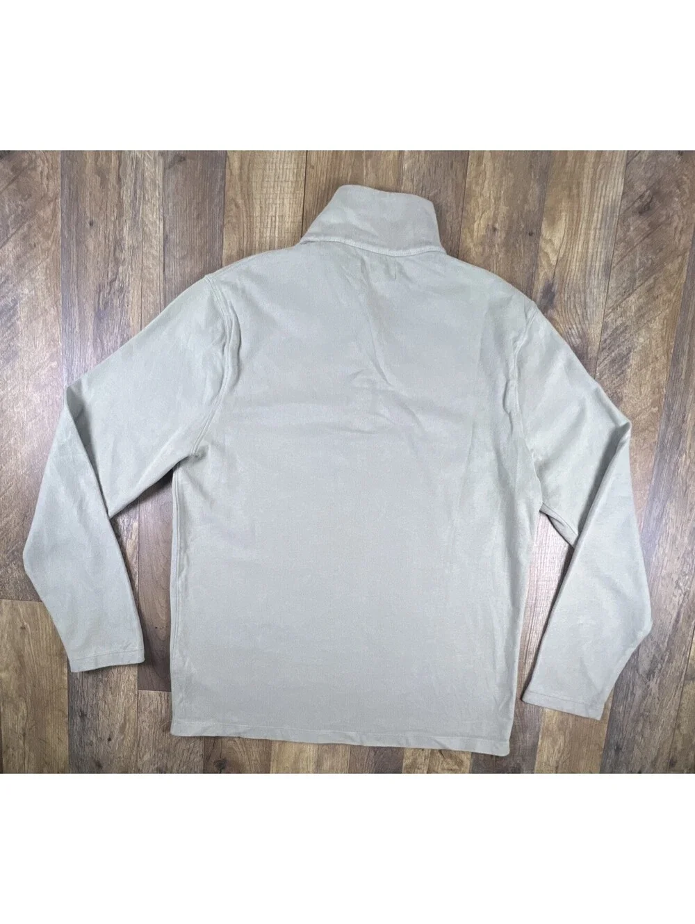 J.CREW Mercantile 1/4 Zip Sweater Mens Light Green Cotton Long Sleeve Pullover M